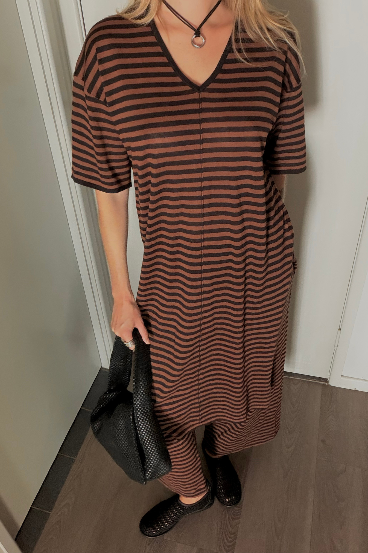 Vestido de punto - Marrón