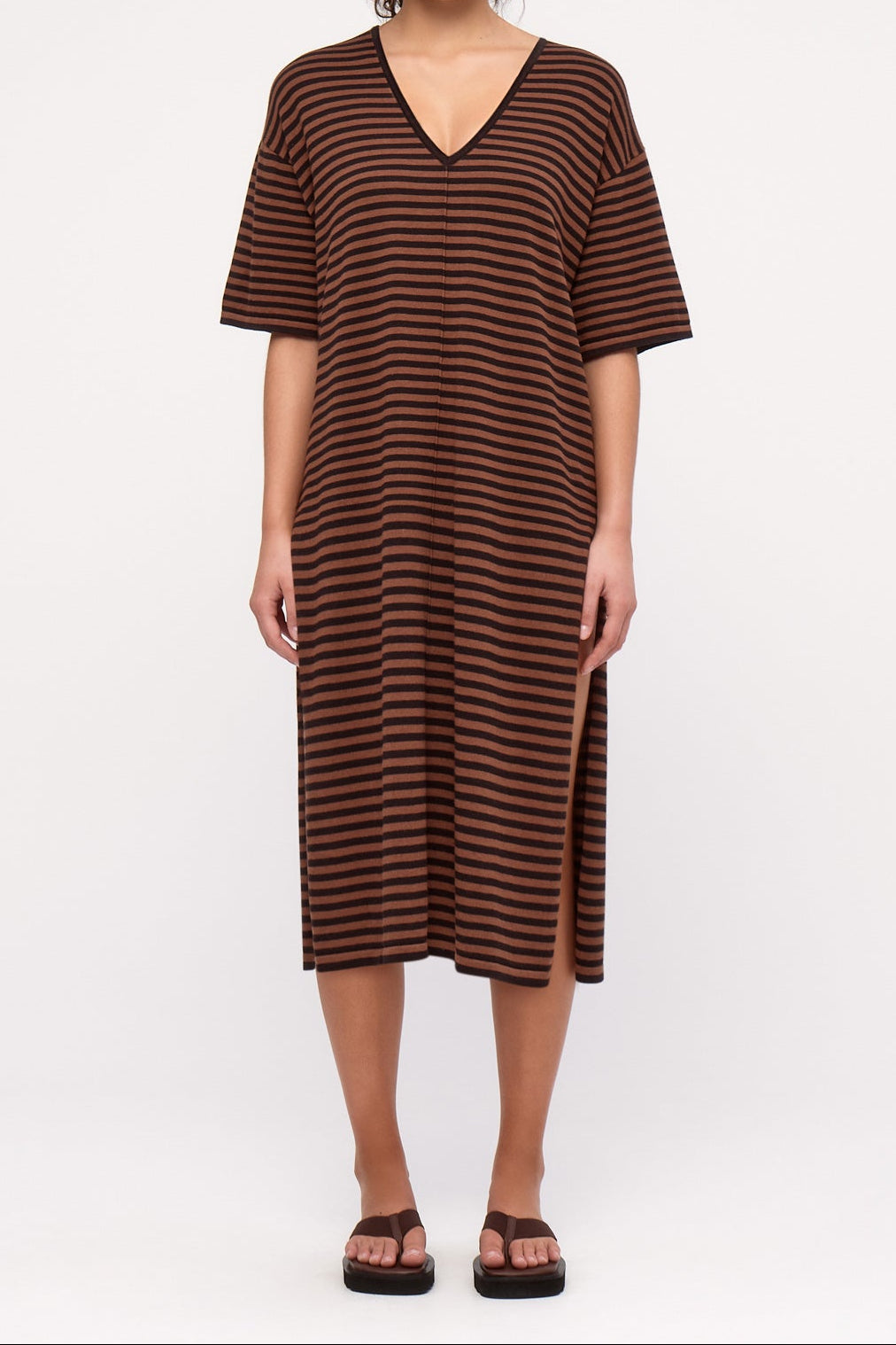 Vestido de punto - Marrón