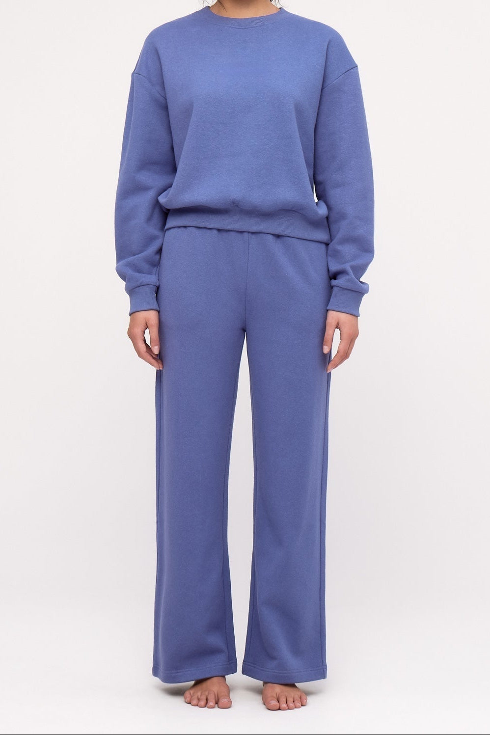 Pantalón de chándal deportivo de felpa - Azul