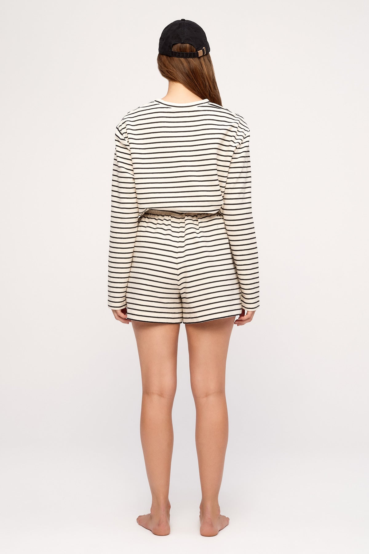 Pantalón corto deportivo de jersey - Negro