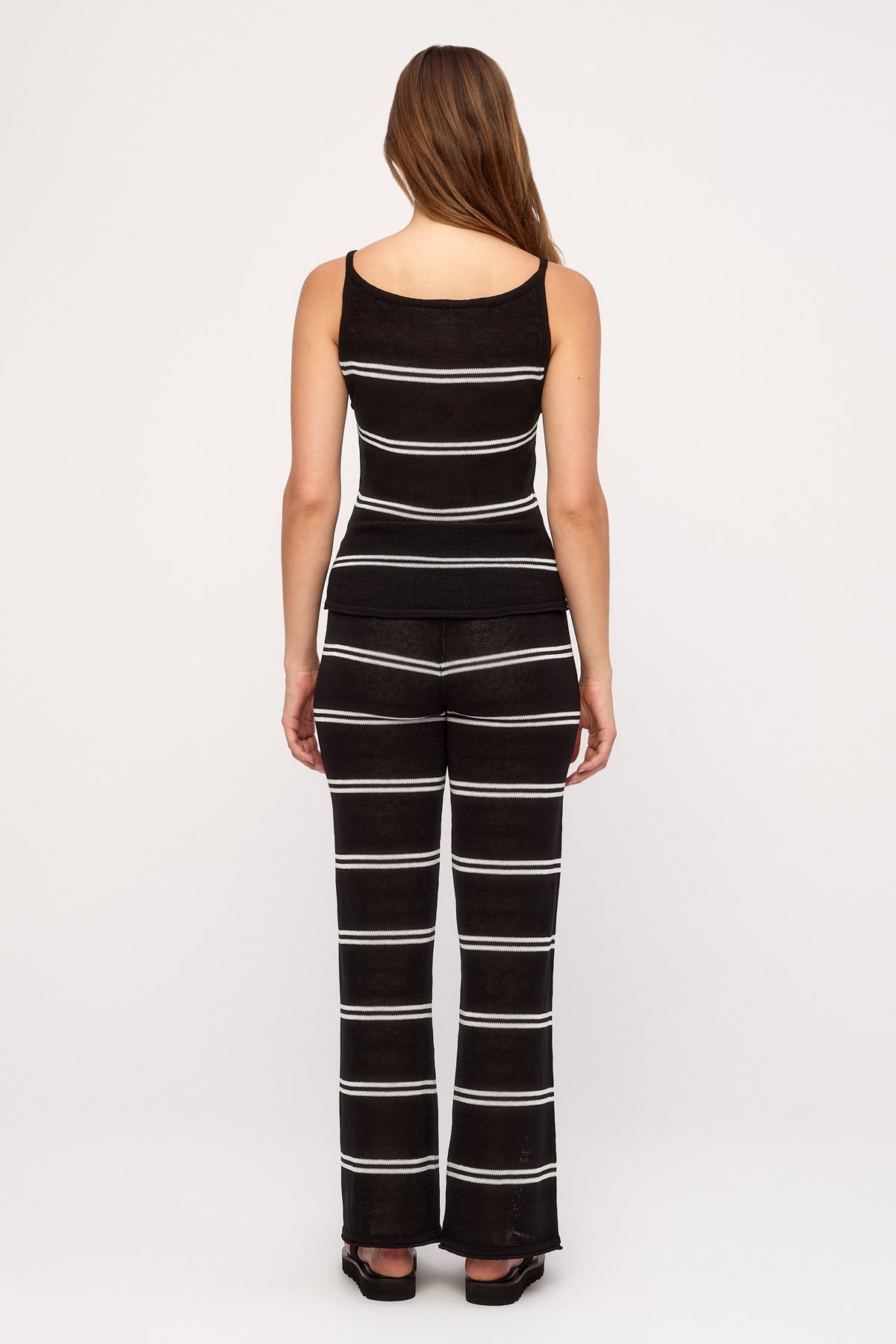 Pantalón de punto texturizado - Negro